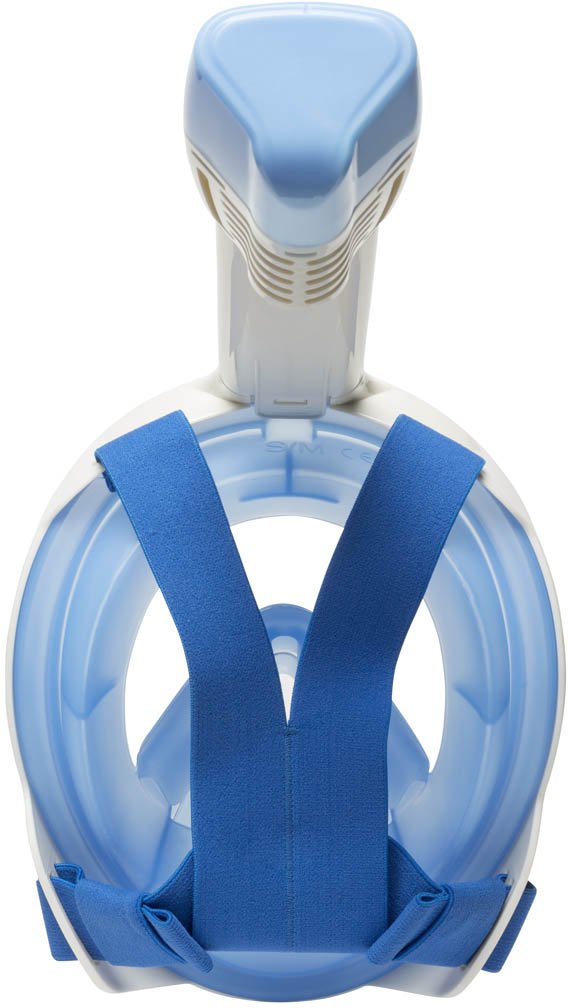 white/blue l/xl snorkelmasker