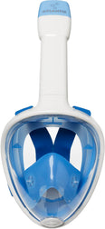 white/blue l/xl snorkelmasker
