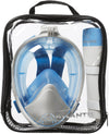 2.0 white/blue l/xl snorkelmasker