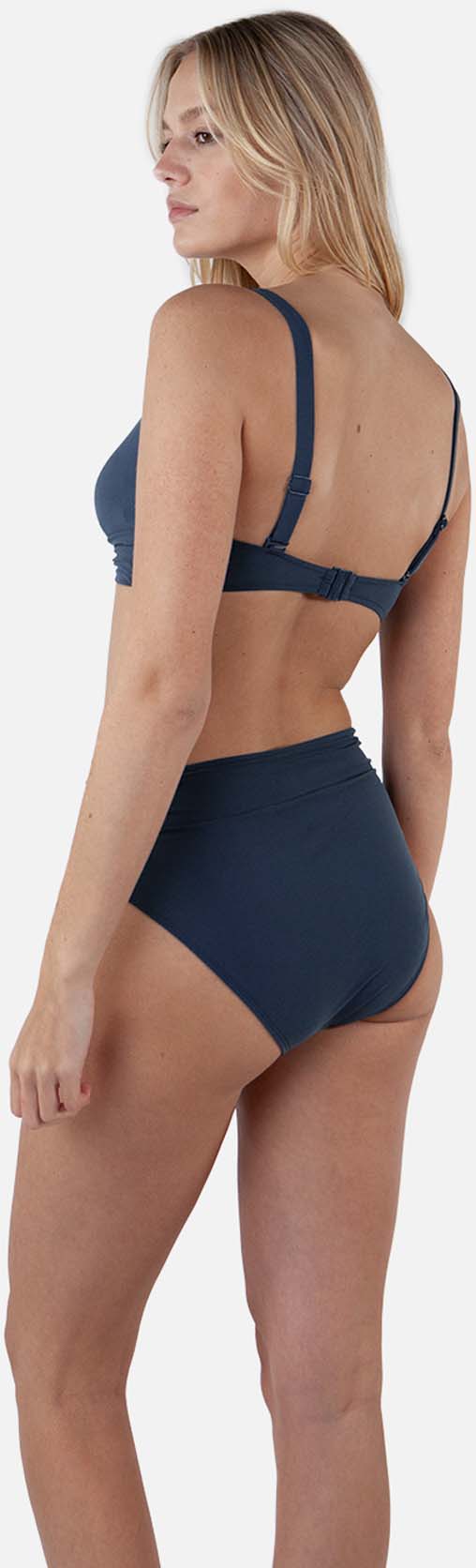 Solid High Waist bikinibroekje