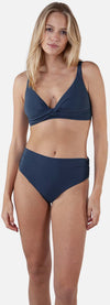 Solid High Waist bikinibroekje