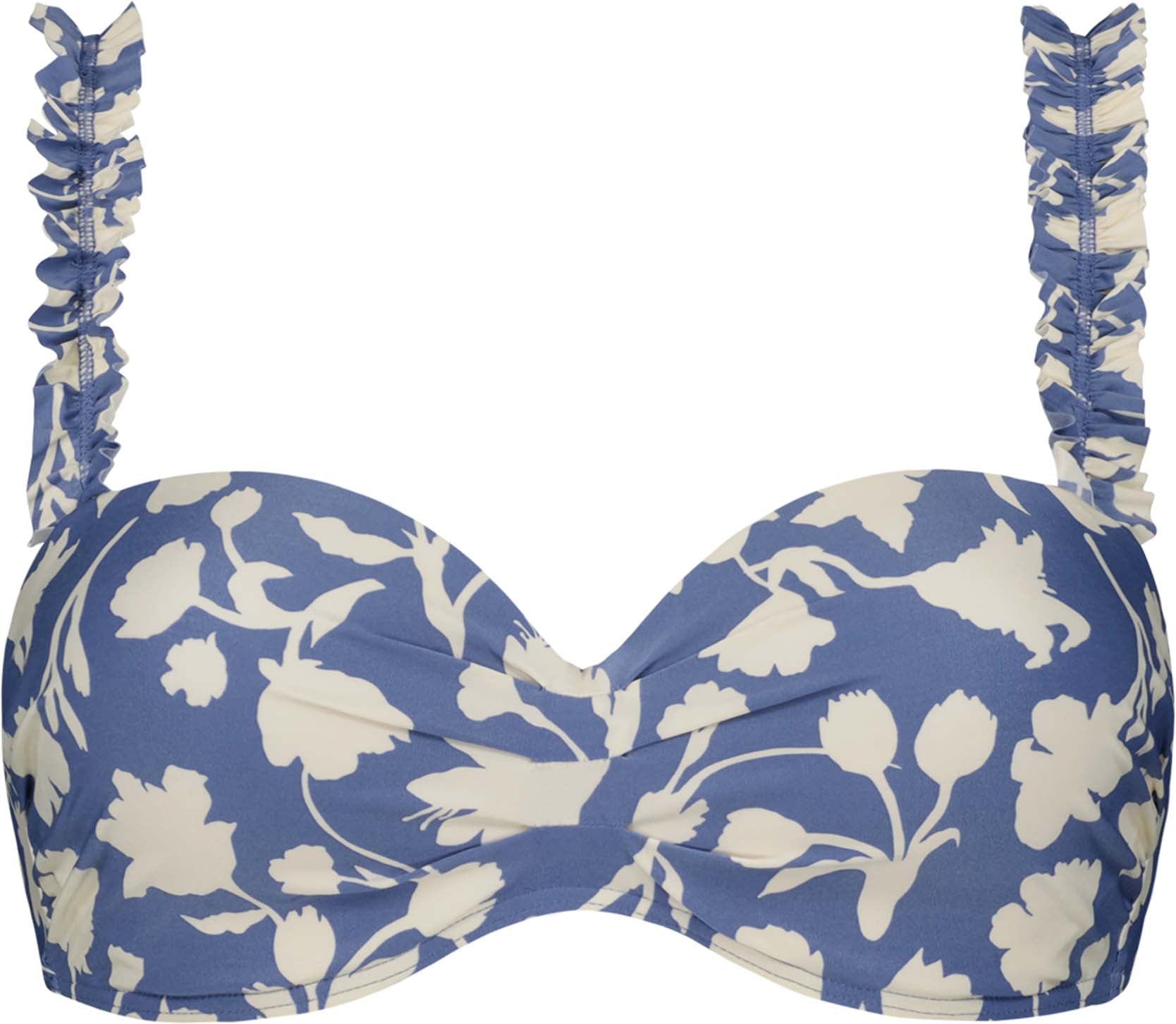 Black Embroidery Bandeau Bikinitop