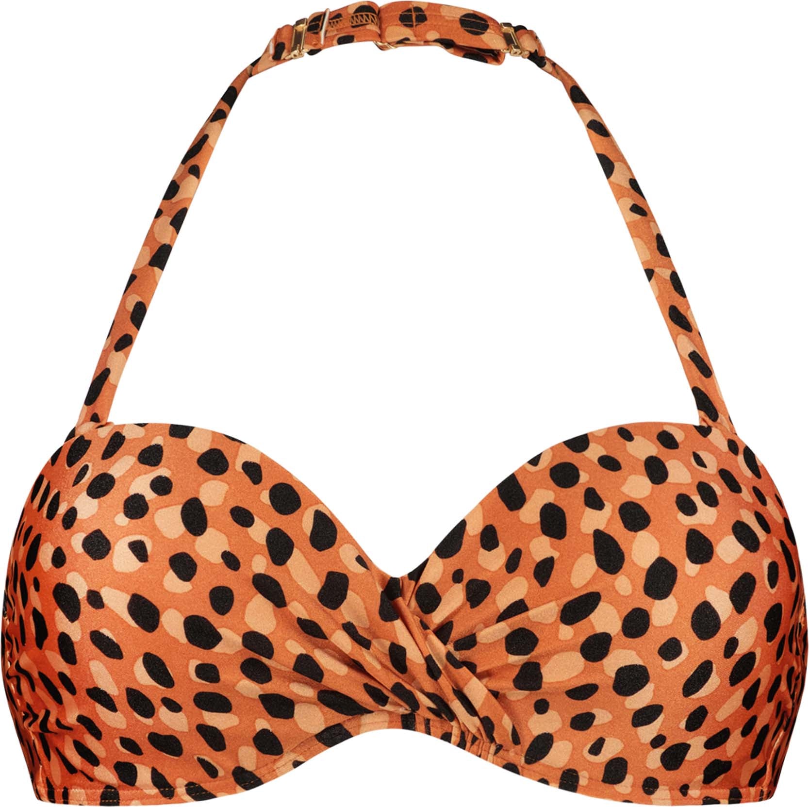 Leopard Spots Bandeau Bikinitop
