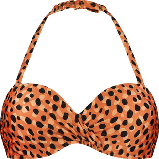 Leopard Spots Bandeau Bikinitop