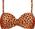 Leopard Spots Bandeau Bikinitop