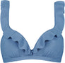 Leopard Spots Ruffle Bikinitop