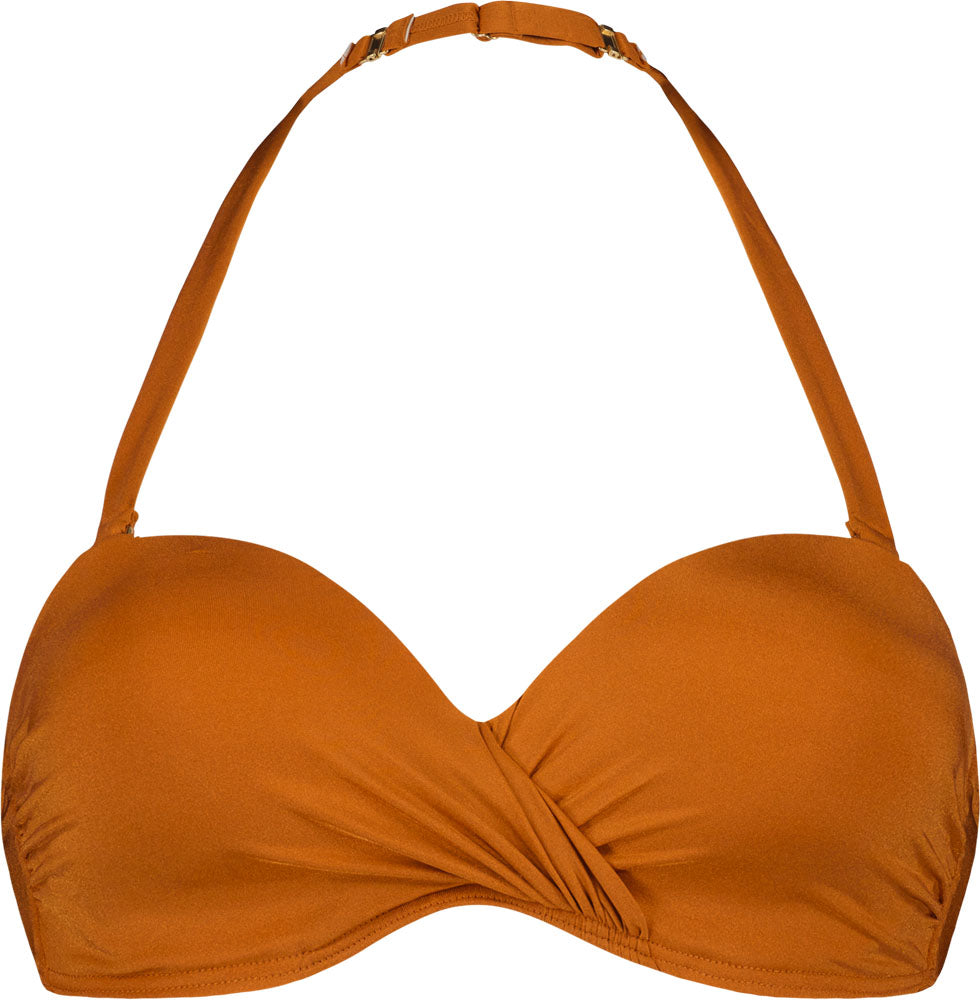 rust bandeau bikinitop