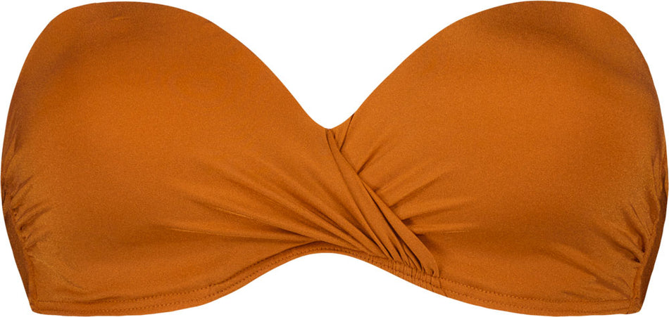 rust bandeau bikinitop