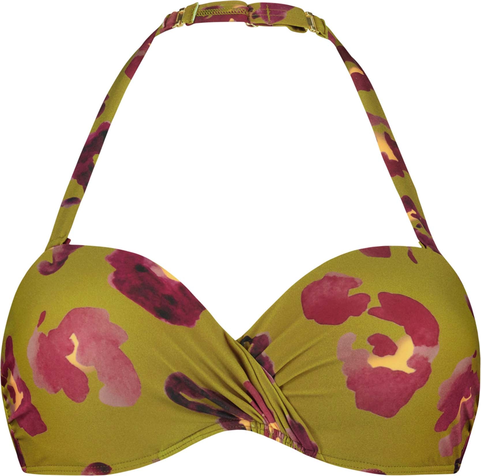 rust bandeau bikinitop