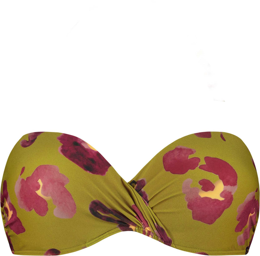 rust bandeau bikinitop