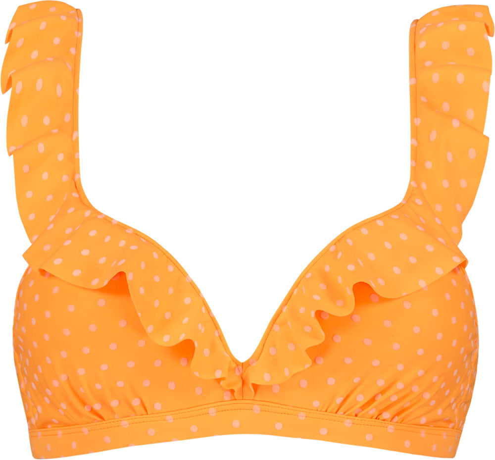Painted Animal Ruffle Bikinitop