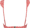 Painted Animal Ruffle Bikinitop