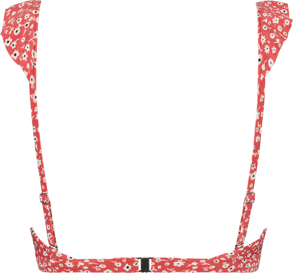 Painted Animal Ruffle Bikinitop