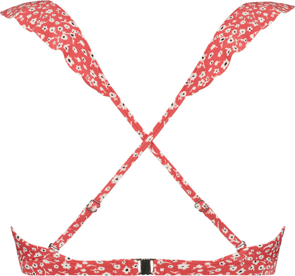 Painted Animal Ruffle Bikinitop