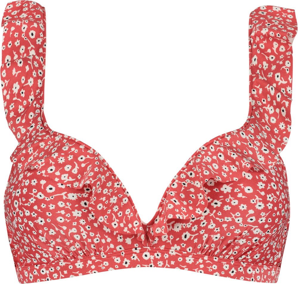 Painted Animal Ruffle Bikinitop
