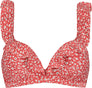 Painted Animal Ruffle Bikinitop