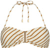 Spice Stripe Bandeau bikinitop