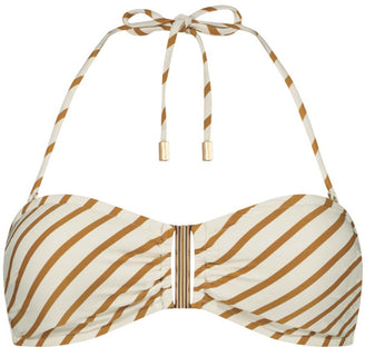 Spice Stripe Bandeau bikinitop