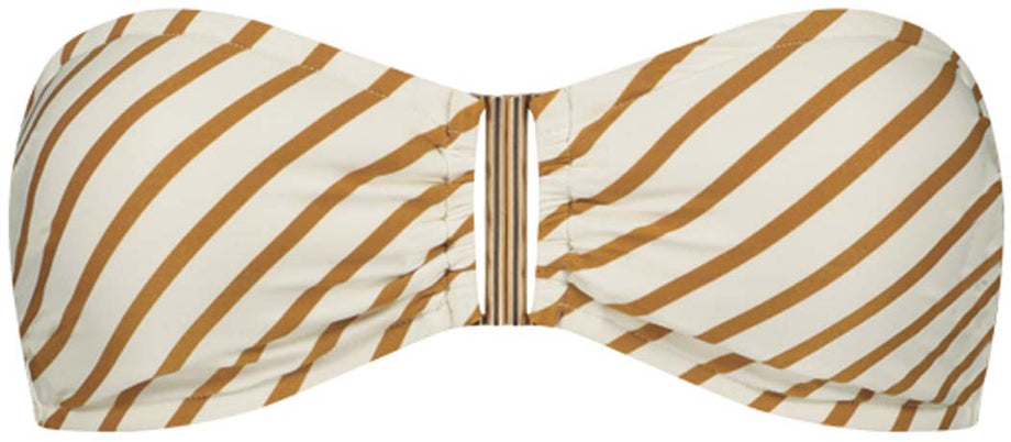 Spice Stripe Bandeau bikinitop