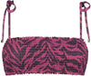 Zigzag Zebra Puffy bikinitop