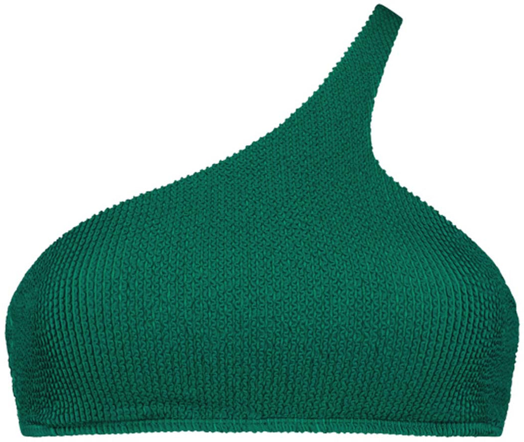 One Shoulder Fresh Green bikinitop