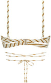 Spice Stripe Twist bikinitop