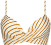 Spice Stripe Twist bikinitop