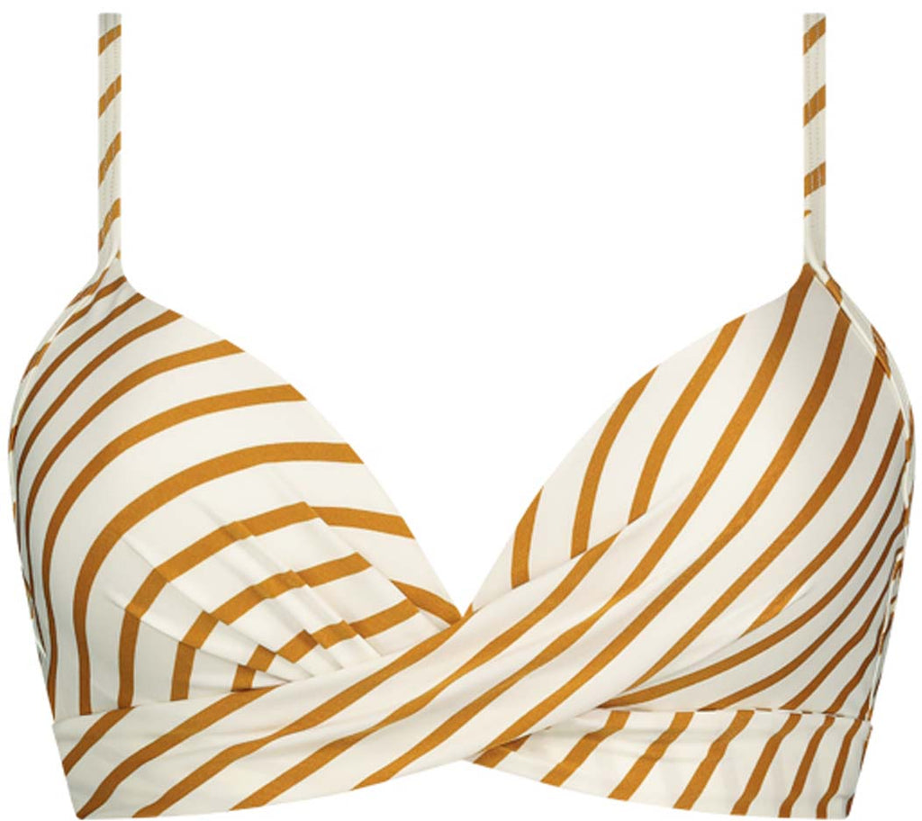 Spice Stripe Twist bikinitop