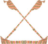 Ruffle Woodstock bikinitop