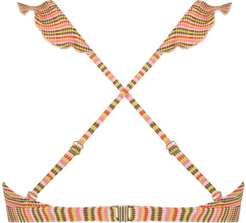 Ruffle Woodstock bikinitop