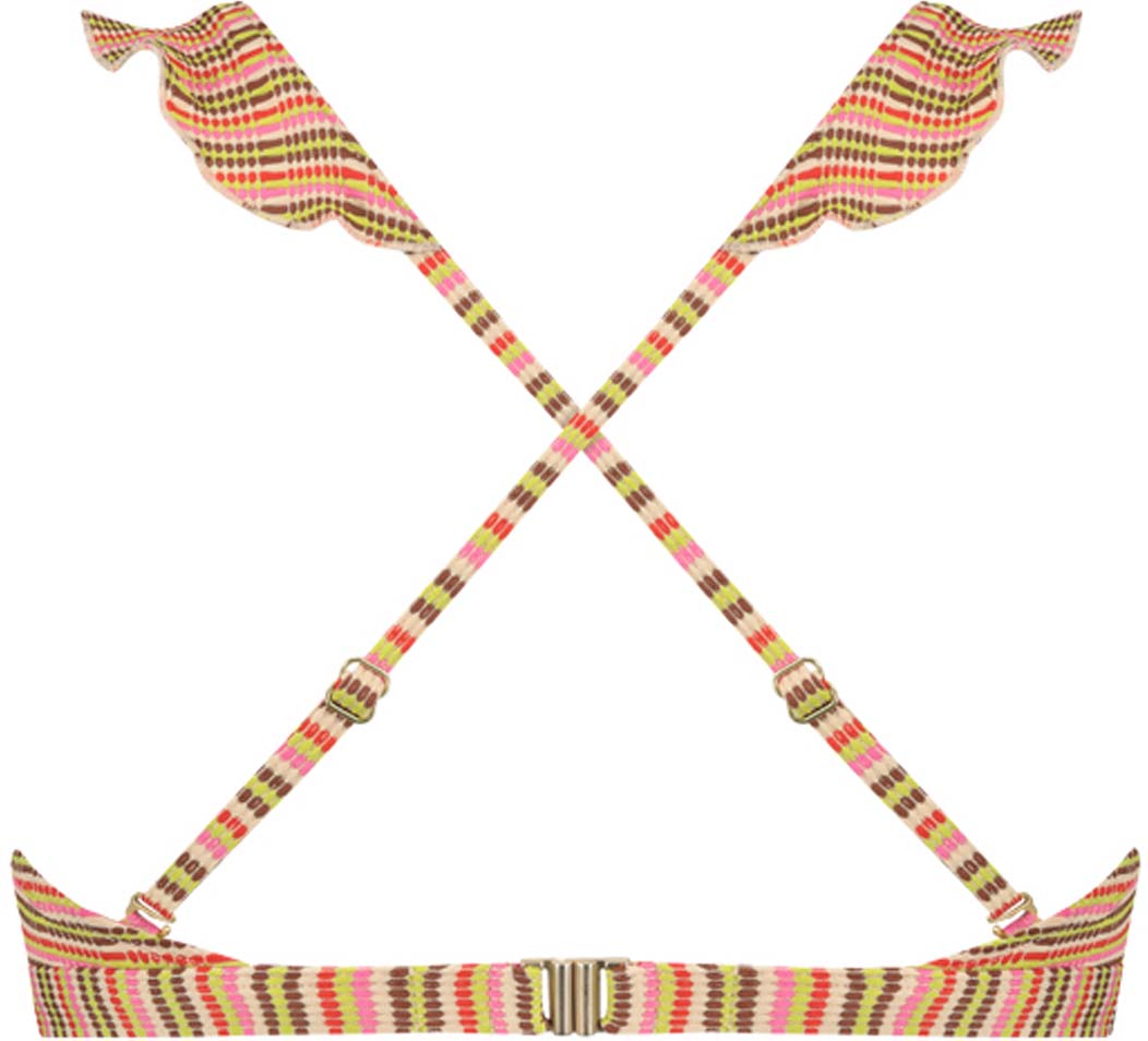 Ruffle Woodstock bikinitop