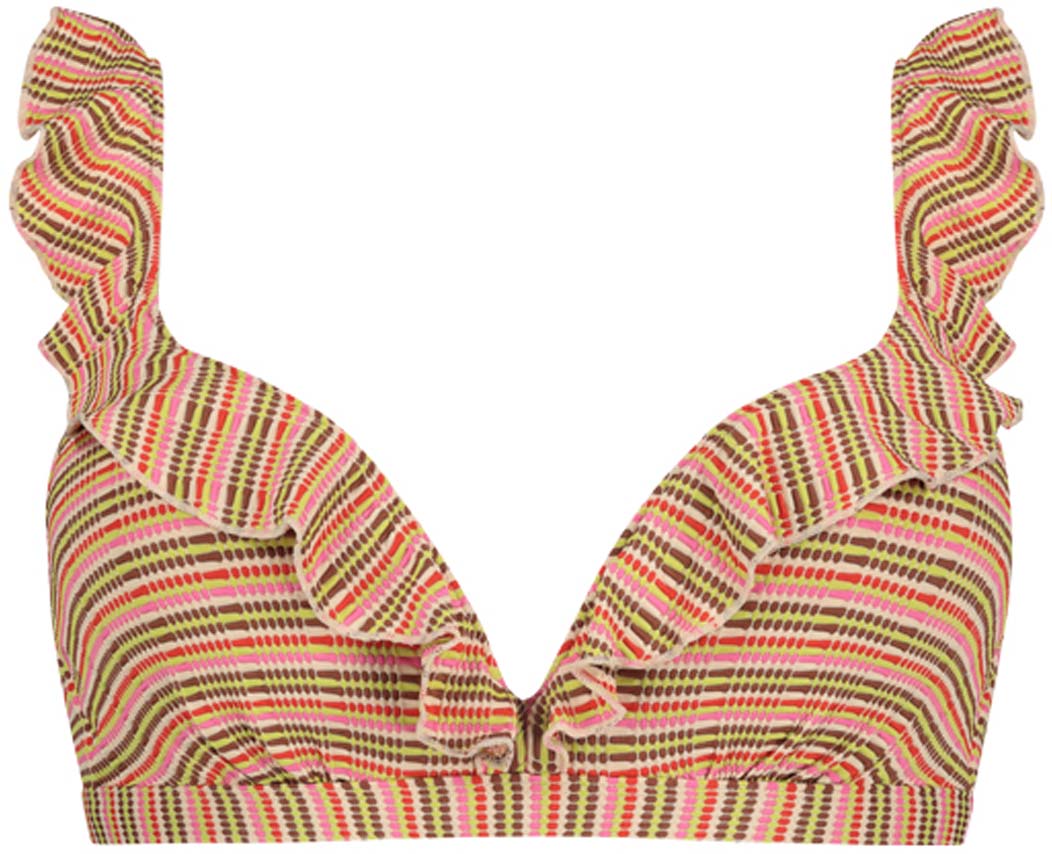 Ruffle Woodstock bikinitop