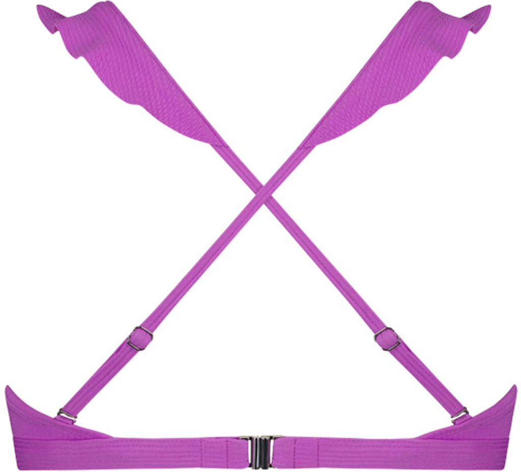 Ruffle Purple Flash bikinitop