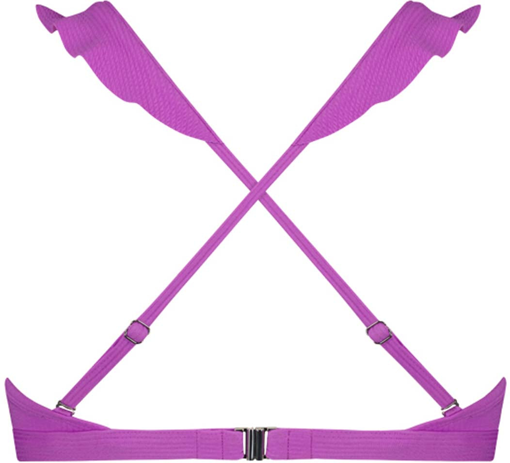Ruffle Purple Flash bikinitop
