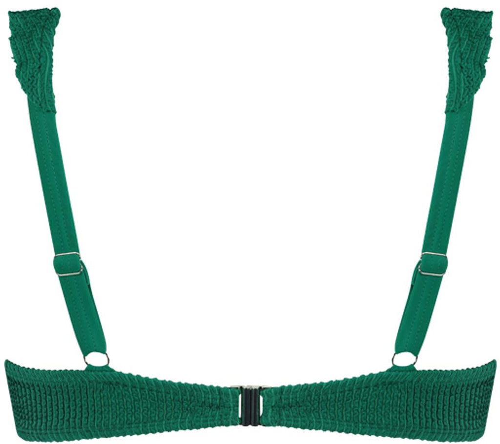 Fresh Green Ruffle bikinitop