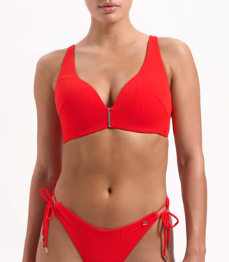 Push Up Fiery Red bikinitop