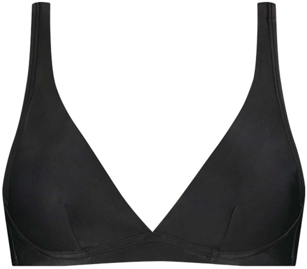Deep Plunge Dark Grey bikinitop