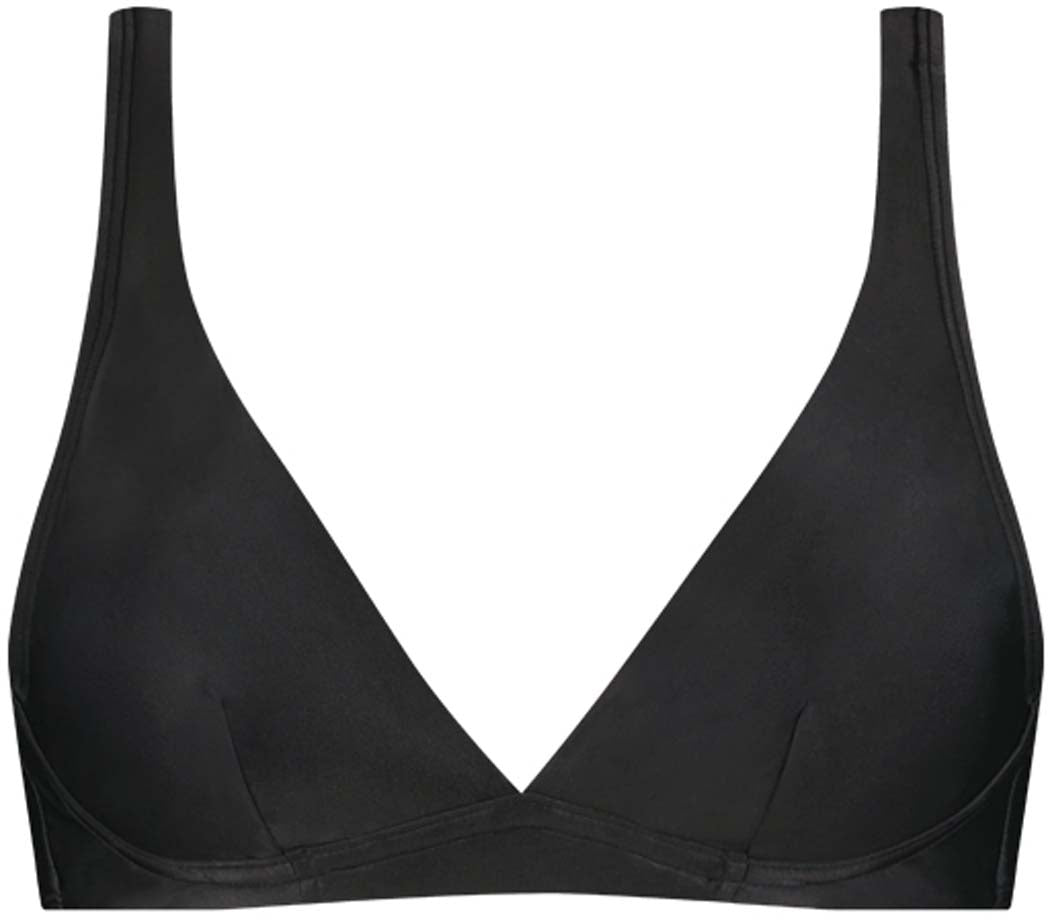 Deep Plunge Dark Grey bikinitop