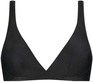 Deep Plunge Dark Grey bikinitop