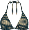 Knitted Stripe Triangel bikinitop