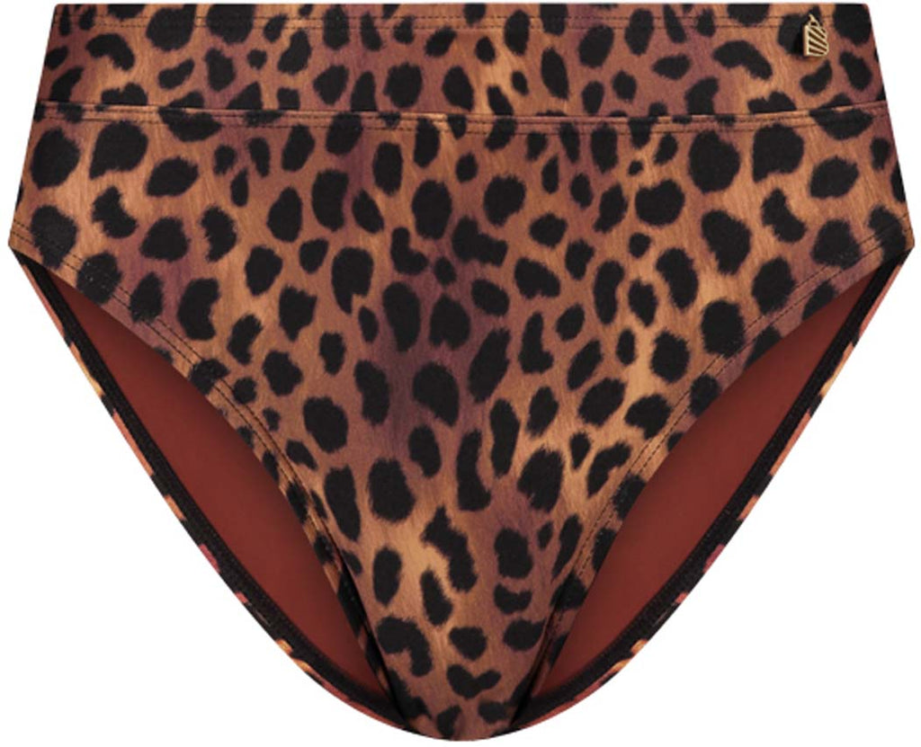 High-Waist Leopard bikinibroekje