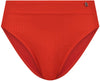 High-Waist Fiery Red bikinibroekje