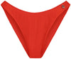 High-Waist Fiery Red bikinibroekje