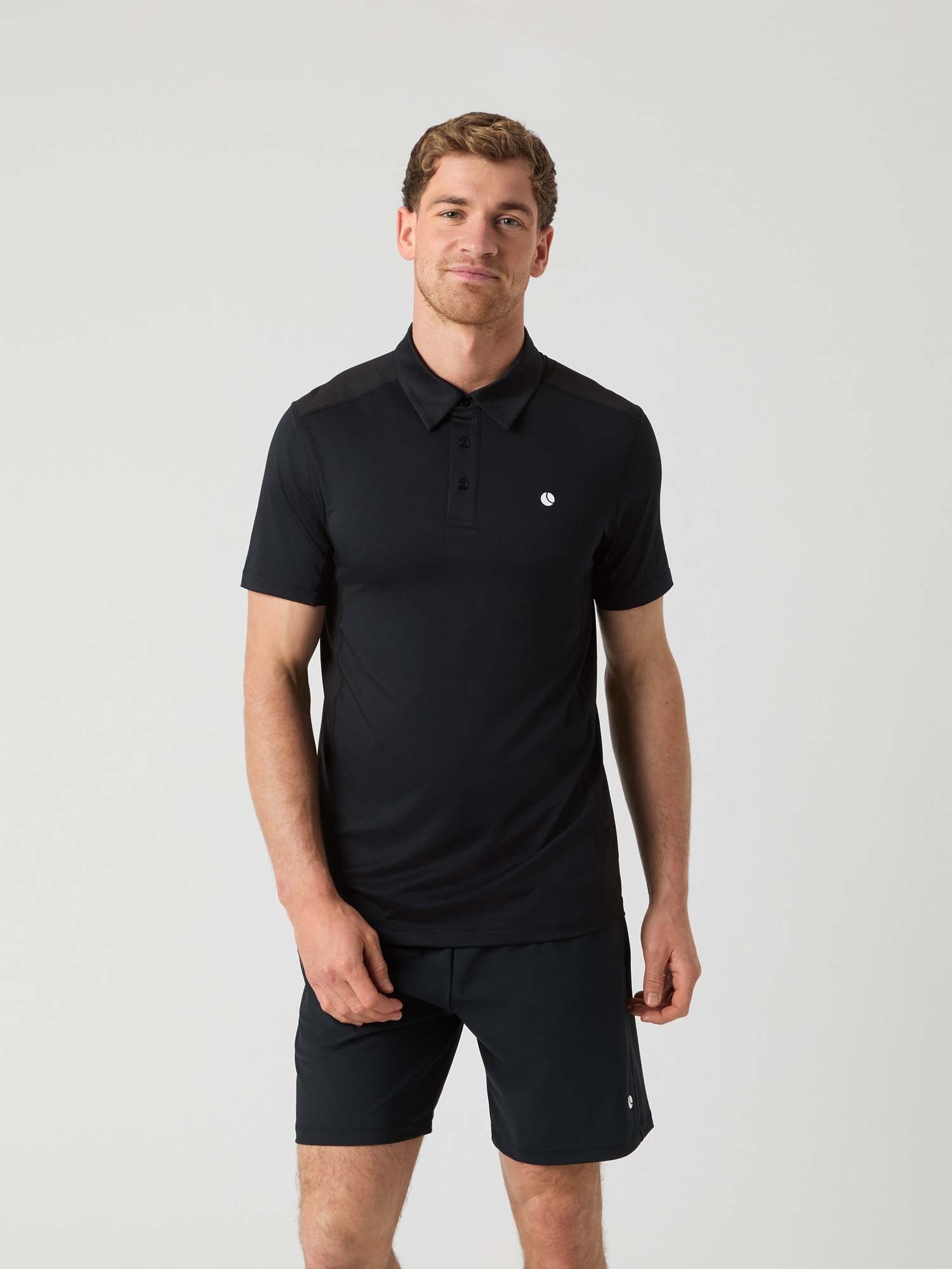 Ace Mesh Panel Polo shirt