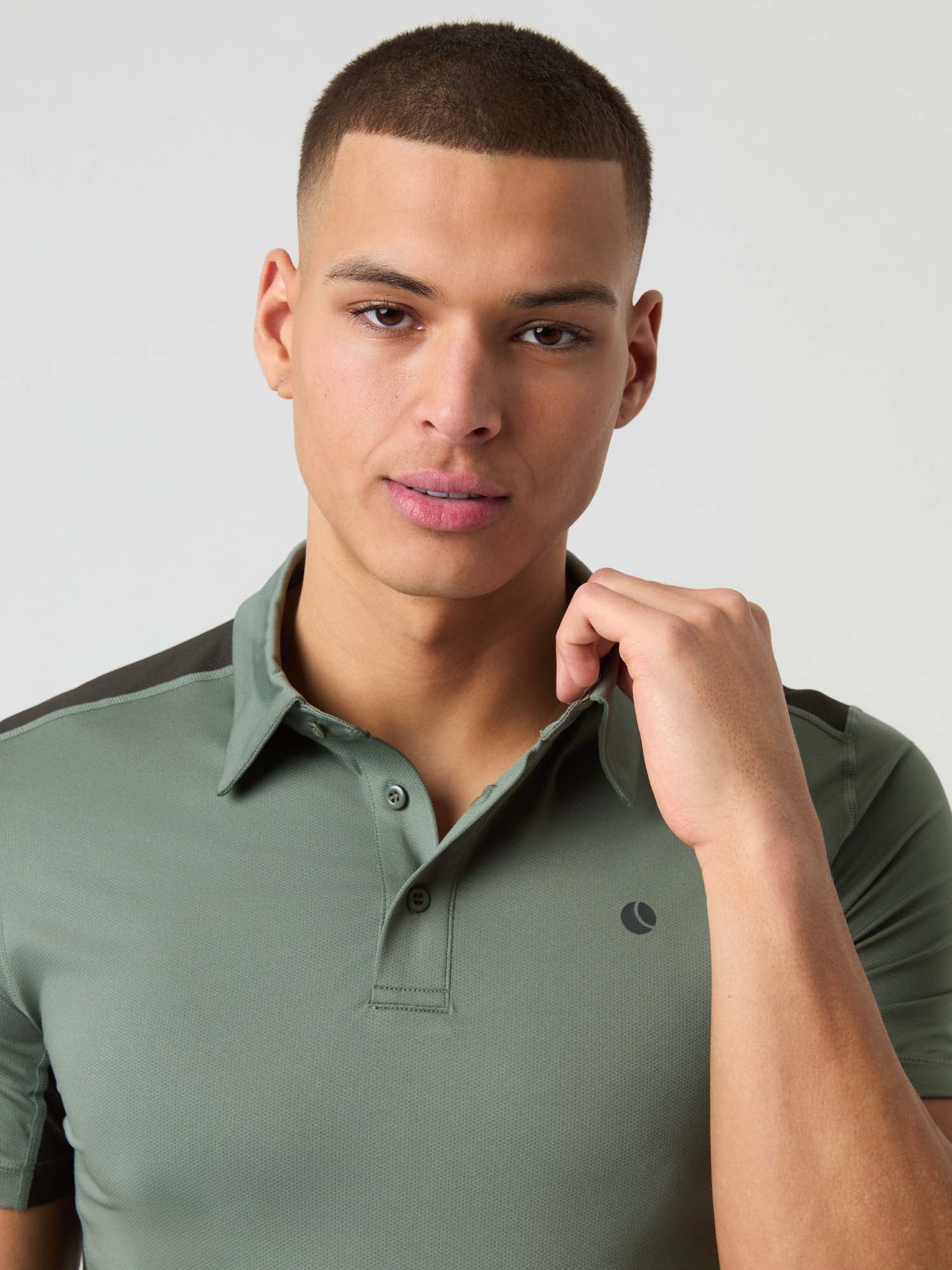 Ace Mesh Panel Polo shirt