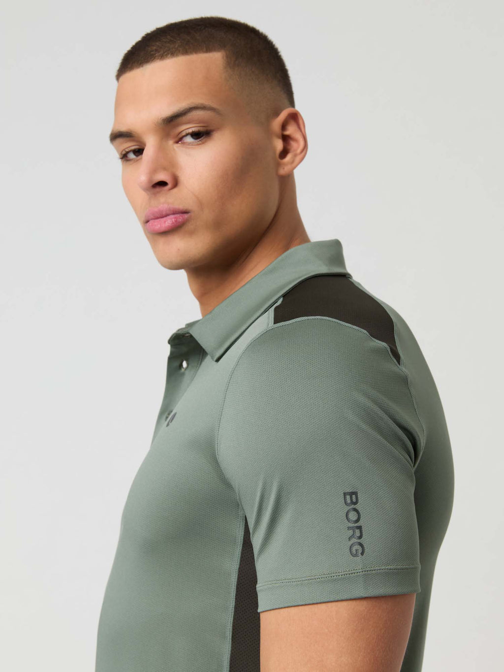 Ace Mesh Panel Polo shirt