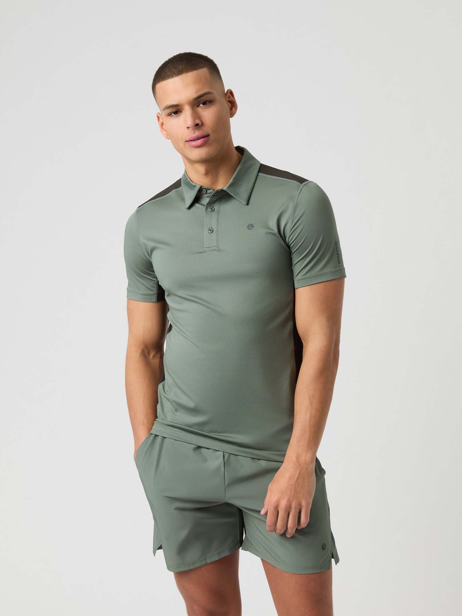 Ace Mesh Panel Polo shirt