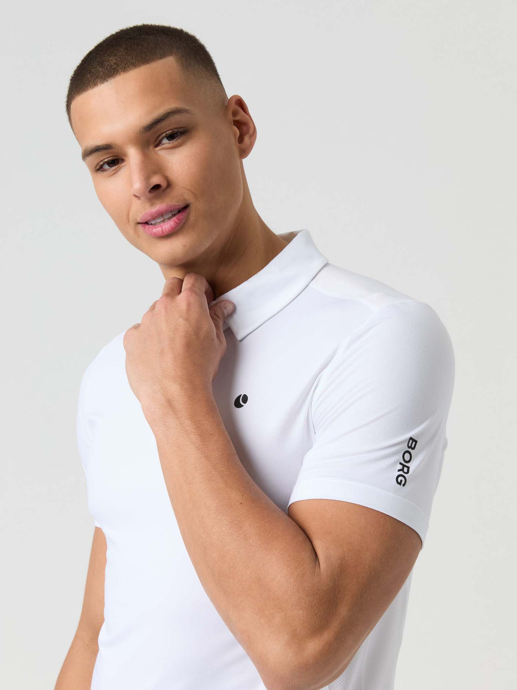Ace Mesh Panel Polo shirt