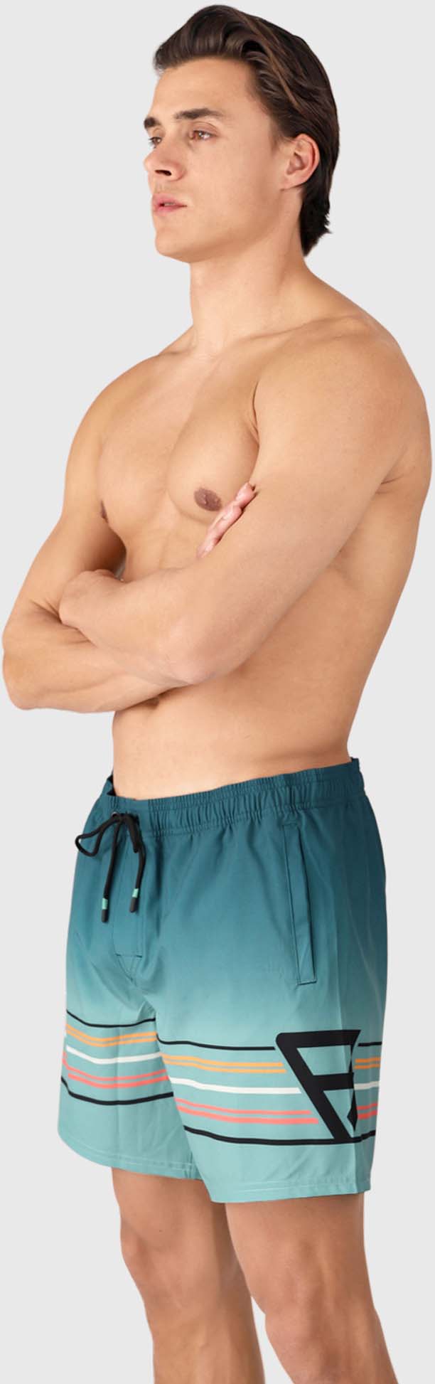 Bru-conic-stripe zwembroek