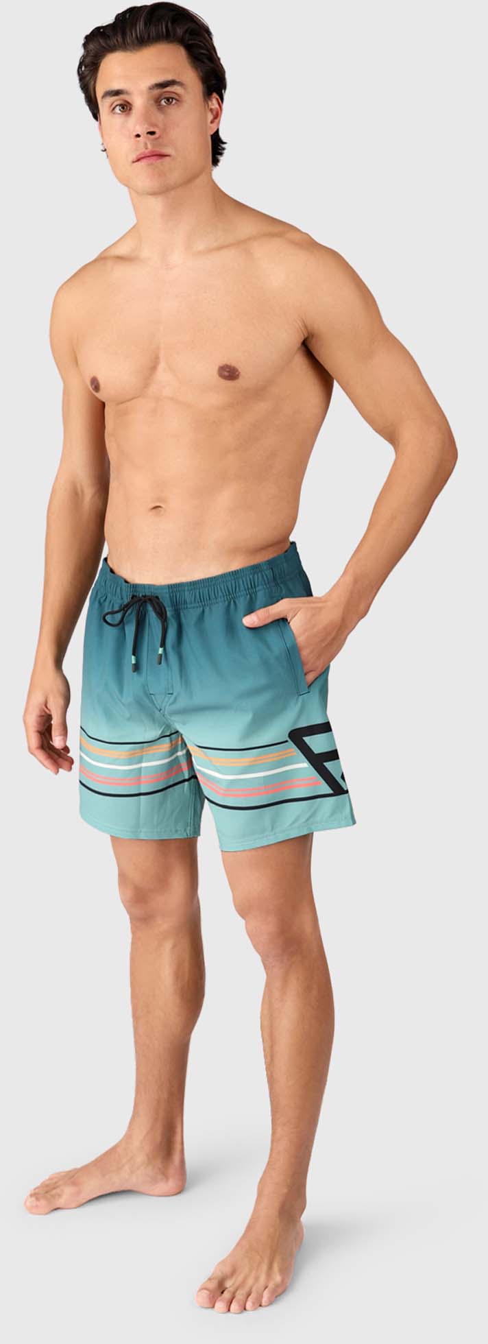 Bru-conic-stripe zwembroek